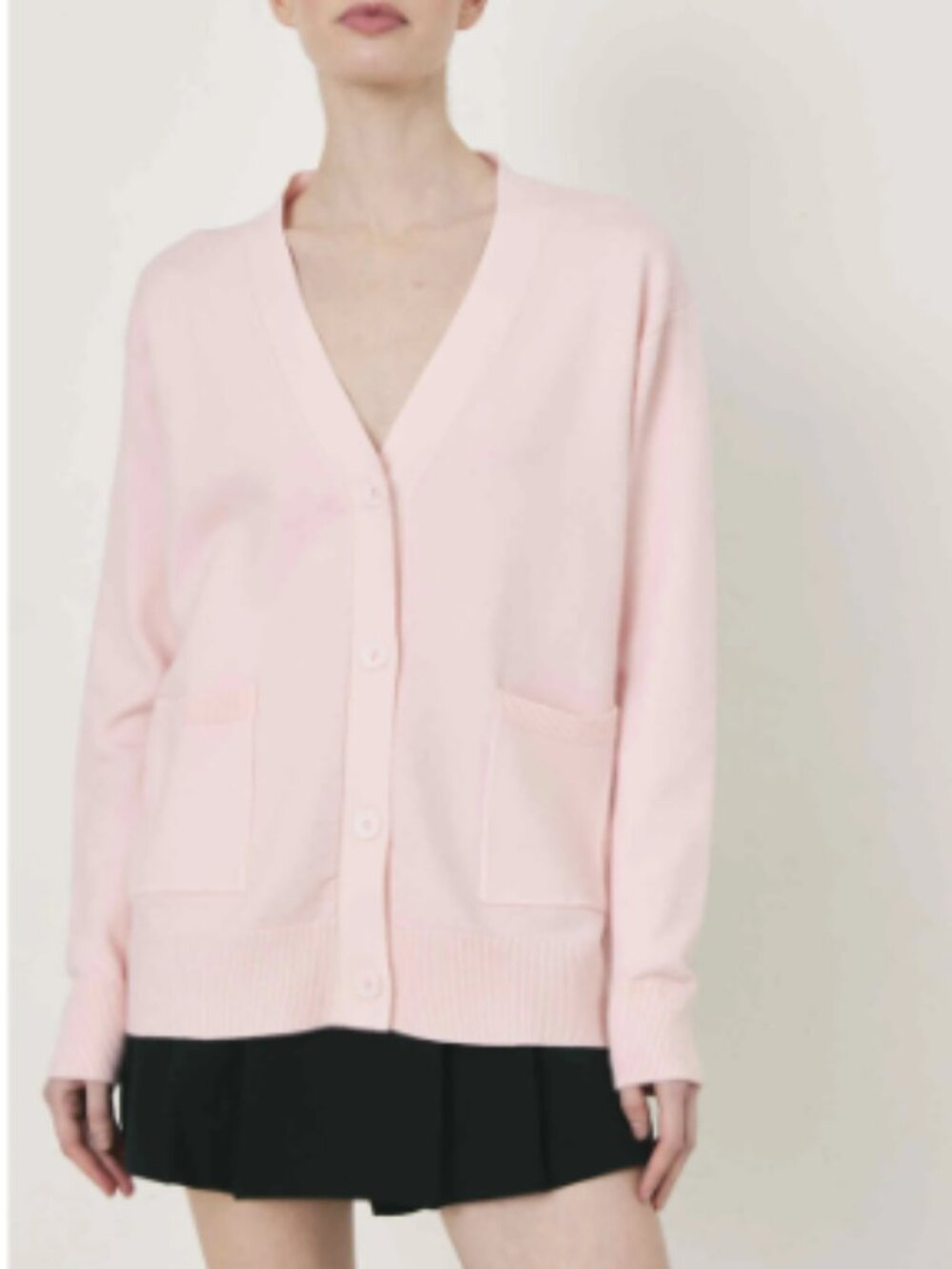 Lands' End 100% Cotton Pink Cardigan Size L (14/16)